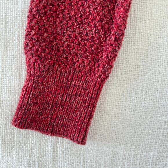 Ann Taylor LOFT Holiday Knit Sweater – 100% Cotton – Red Heather – Size Small - Picture 6 of 14